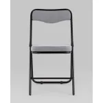 Складной стул Джонни велюр серый каркас черный матовый Stool Group УТ000038735 от ImperiumLoft