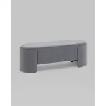 Банкетка Taks велюр серый Stool Group УТ000039119 от ImperiumLoft