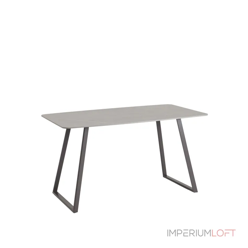Стол обеденный Vermont 140*80 см  керамика темная ножки серые Stool Group УТ000040512 от ImperiumLoft