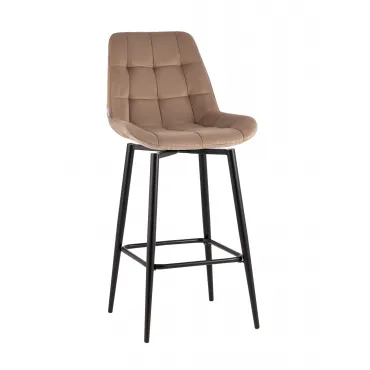 Стул барный Флекс с поворотным механизмом велюр капучино Stool Group УТ000040034 Стул барный Флекс с поворотным механизмом велюр капучино Stool Group УТ000040034