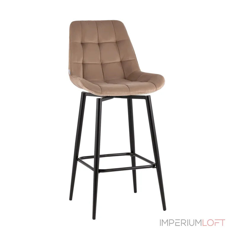 Стул барный Флекс с поворотным механизмом велюр капучино Stool Group УТ000040034 от ImperiumLoft Стул барный Флекс с поворотным механизмом велюр капучино Stool Group УТ000040034 от ImperiumLoft