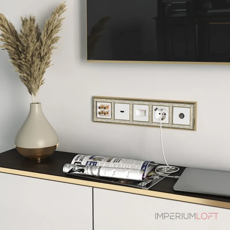 ТВ-розетка оконечная без рамки Werkel W118 1 W1183001 от ImperiumLoft