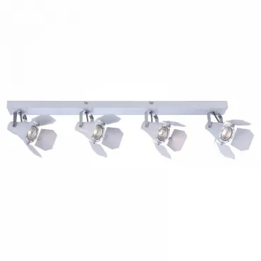 Спот Arte Lamp Cinema A3092PL-4WH Цвет арматуры белый Цвет плафонов белый Спот Arte Lamp Cinema A3092PL-4WH Цвет арматуры белый Цвет плафонов белый