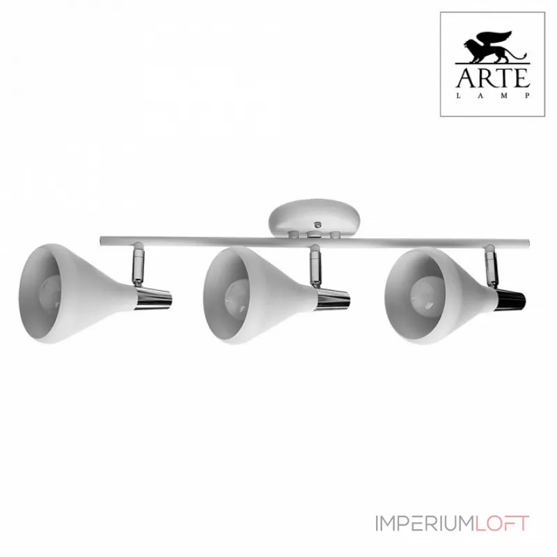 Спот Arte Lamp Ciclone A9154PL-3WH Цвет арматуры хром Цвет плафонов белый от ImperiumLoft Спот Arte Lamp Ciclone A9154PL-3WH Цвет арматуры хром Цвет плафонов белый от ImperiumLoft