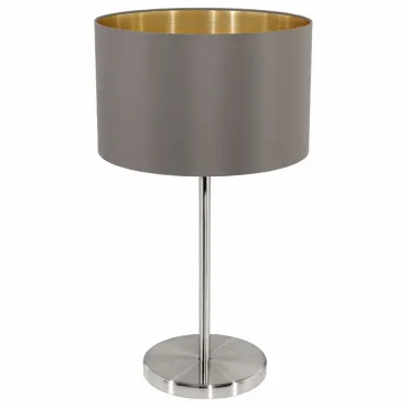 Настольная лампа декоративная Eglo Maserlo 31631 Цвет арматуры никель Цвет плафонов золото