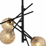 Люстра на штанге Stilfort Sinus 2140/06/06P Цвет плафонов кремовый Цвет арматуры черный от ImperiumLoft