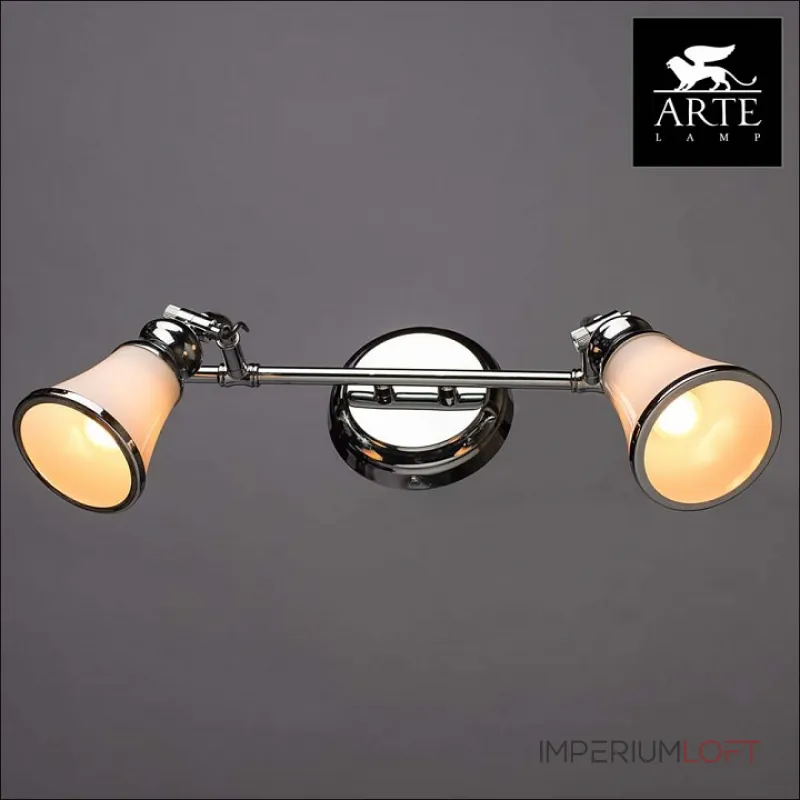Спот Arte Lamp Vento A9231AP-2CC Цвет арматуры хром Цвет плафонов белый от ImperiumLoft Спот Arte Lamp Vento A9231AP-2CC Цвет арматуры хром Цвет плафонов белый от ImperiumLoft