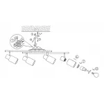 Спот Globo Kati 54913-4 Цвет арматуры хром от ImperiumLoft