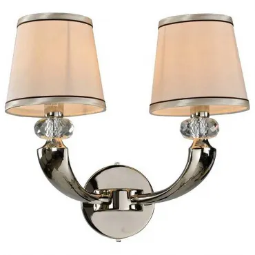 Бра Newport 11600 11602/A Цвет арматуры никель Цвет плафонов кремовый