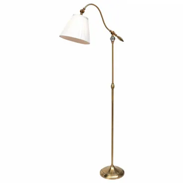 Торшер Arte Lamp Seville A1509PN-1PB Цвет арматуры медь Цвет плафонов белый Торшер Arte Lamp Seville A1509PN-1PB Цвет арматуры медь Цвет плафонов белый