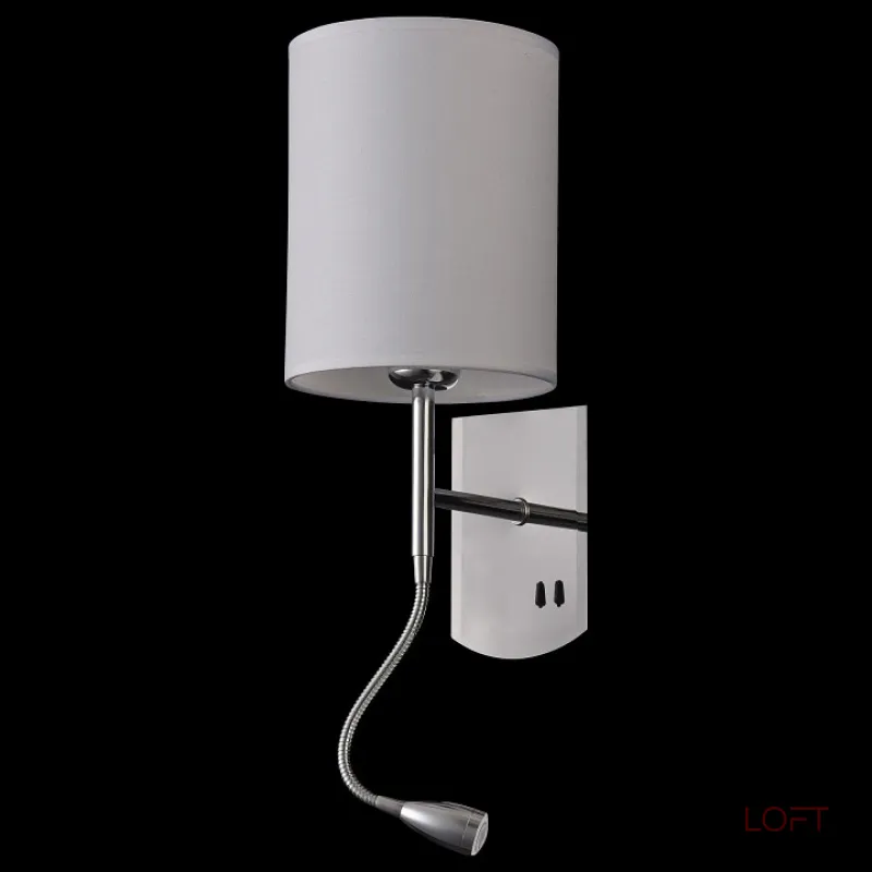 Бра с подсветкой Maytoni Bergamo MOD617WL-01CH Цвет арматуры хром Цвет плафонов кремовый от ImperiumLoft Бра с подсветкой Maytoni Bergamo MOD617WL-01CH Цвет арматуры хром Цвет плафонов кремовый от ImperiumLoft