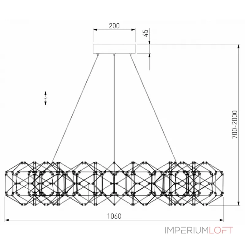 Подвесная люстра 90369/15