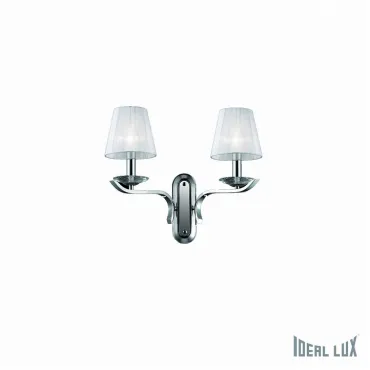 Бра Ideal Lux Pegaso PEGASO AP2 BIANCO Цвет арматуры хром Бра Ideal Lux Pegaso PEGASO AP2 BIANCO Цвет арматуры хром
