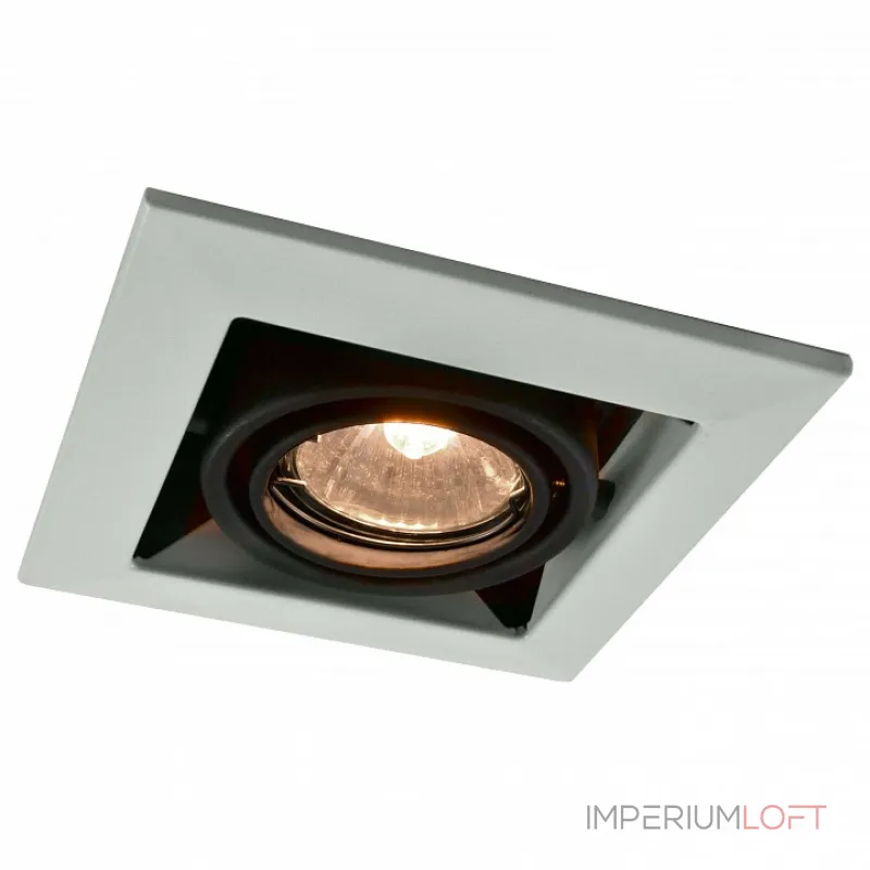 Встраиваемый светильник Arte Lamp Technika A5941PL-1WH Цвет арматуры белый Цвет плафонов черный от ImperiumLoft Встраиваемый светильник Arte Lamp Technika A5941PL-1WH Цвет арматуры белый Цвет плафонов черный от ImperiumLoft