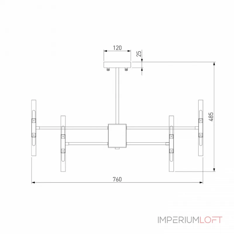Люстра на штанге 346 