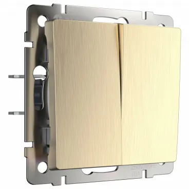 Выключатель проходной двухклавишный без рамки Werkel W112 2 W1122010 Выключатель проходной двухклавишный без рамки Werkel W112 2 W1122010