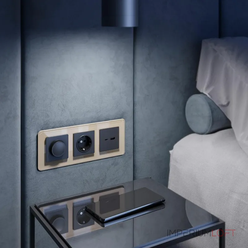 Рамка на 3 поста Werkel Elite (айвори, стекло) W0032443 от ImperiumLoft