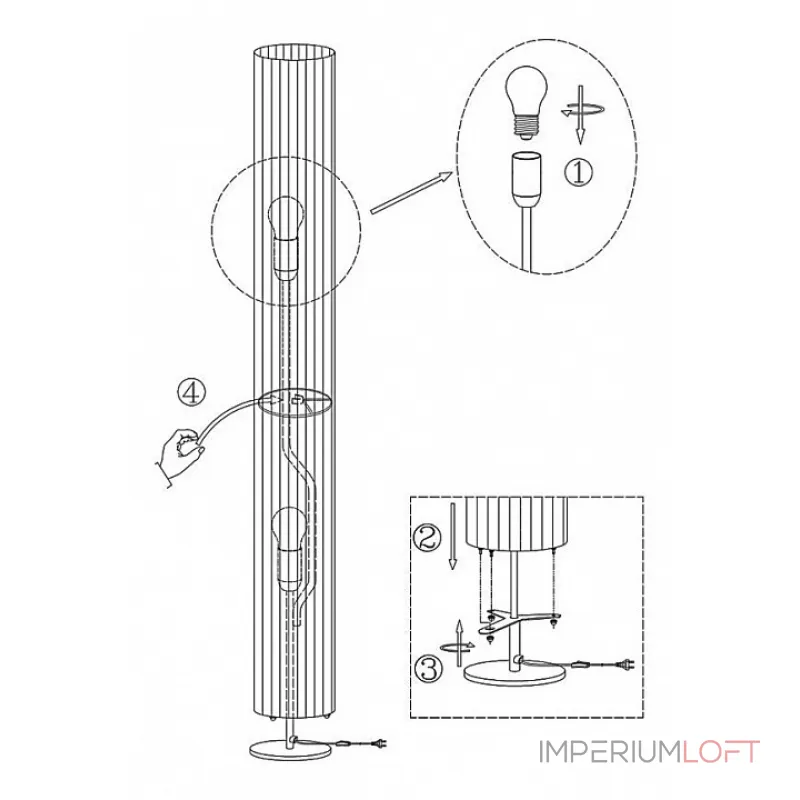Торшер Globo Bailey 24662R Цвет арматуры хром от ImperiumLoft Торшер Globo Bailey 24662R Цвет арматуры хром от ImperiumLoft