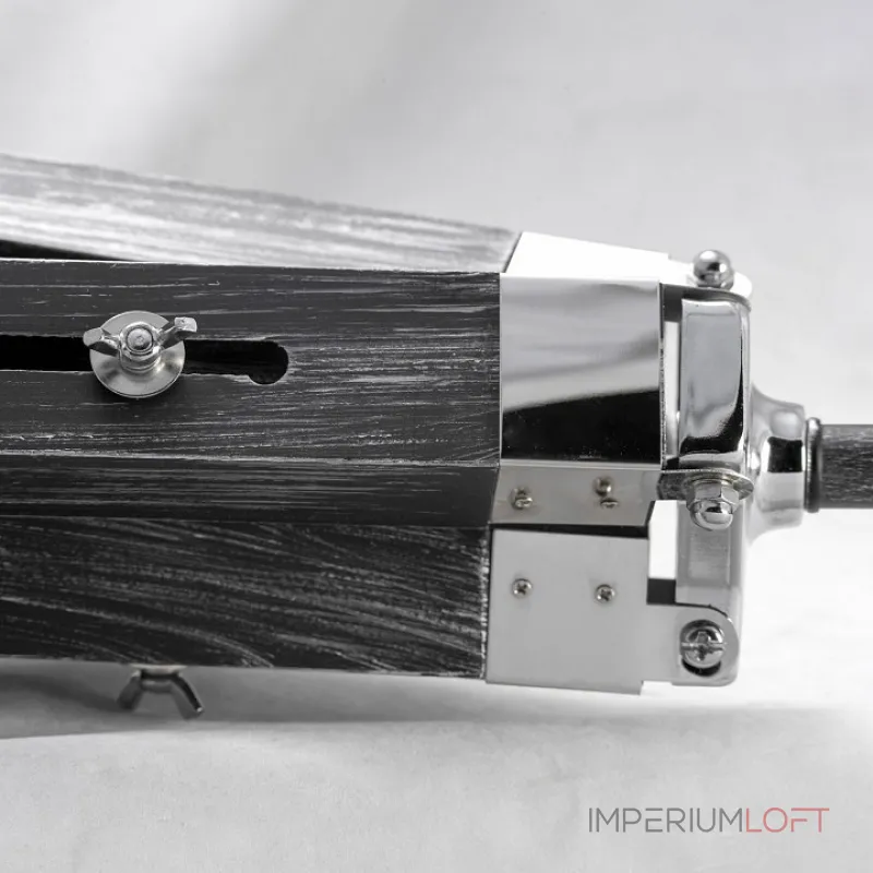 Торшер LGO Amistad LSP-0554 Цвет арматуры серый Цвет плафонов черный от ImperiumLoft