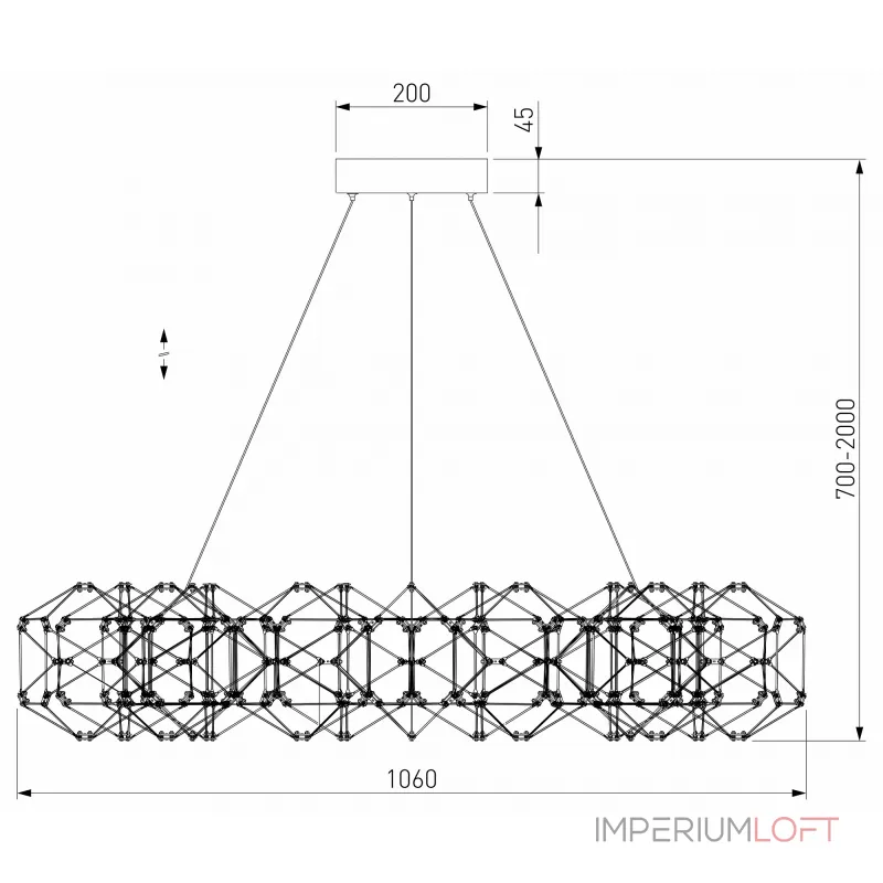 Подвесная люстра 90369/15