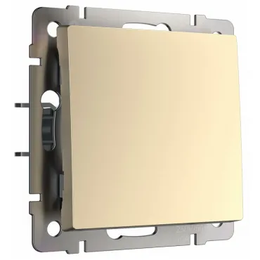 Выключатель проходной одноклавишный без рамки Werkel шампань W1112011