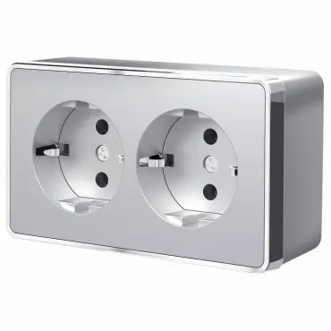 Розетка с заземлением Werkel Gallant W5072106 Цвет арматуры серебро Розетка с заземлением Werkel Gallant W5072106 Цвет арматуры серебро