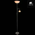 Торшер с подсветкой Arte Lamp Duetto A9569PN-2SS Цвет арматуры серебро Цвет плафонов белый от ImperiumLoft