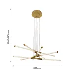 Подвесная люстра F-promo Vigas 4469-5P от ImperiumLoft