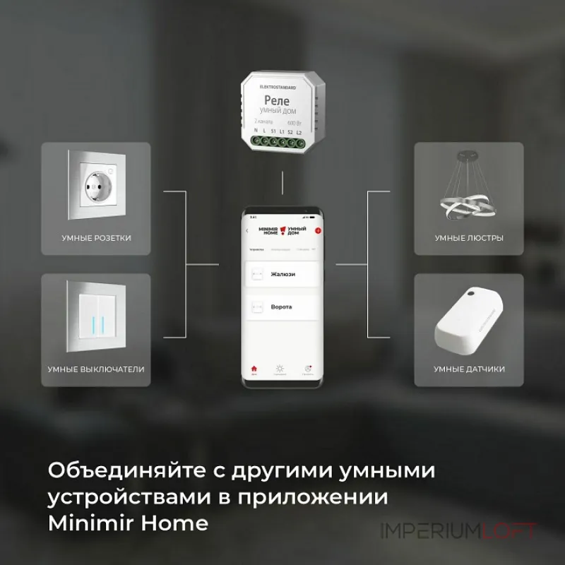 Контроллер штор Wi-Fi для смартфонов и планшетов Elektrostandard 76008/00 от ImperiumLoft