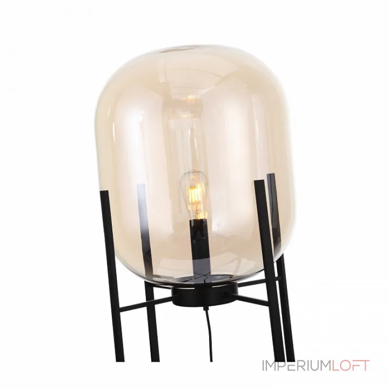 Торшер ST-Luce Burasca SL1050.525.01 Цвет арматуры черный Цвет плафонов коричневый от ImperiumLoft