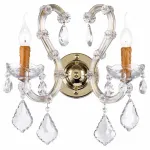 Бра Dio D’Arte Galliano Galliano E 2.1.2.600 G Цвет плафонов прозрачный Цвет арматуры золото от ImperiumLoft