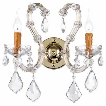 Бра Dio D’Arte Galliano Galliano E 2.1.2.600 G Цвет плафонов прозрачный Цвет арматуры золото Бра Dio D’Arte Galliano Galliano E 2.1.2.600 G Цвет плафонов прозрачный Цвет арматуры золото