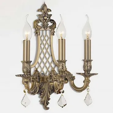 Бра Dio D’Arte Briatico Briatico E 2.1.3.200 AG Цвет арматуры золото Цвет плафонов прозрачный