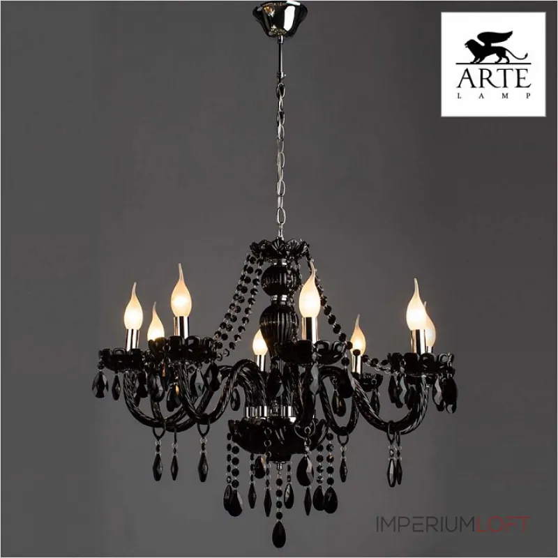 Подвесная люстра Arte Lamp Teatro A3964LM-8BK Подвесная люстра Arte Lamp Teatro A3964LM-8BK