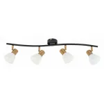 Спот Arte Lamp Falena A3117PL-4BK Цвет арматуры Черный Цвет плафонов Белый от ImperiumLoft