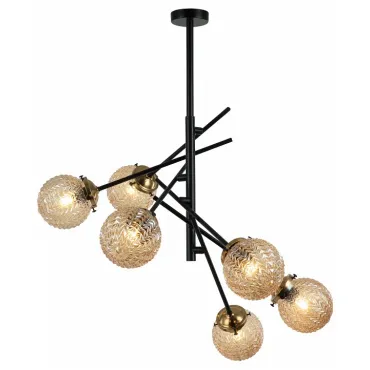 Люстра на штанге Stilfort Sinus 2140/06/06P Цвет плафонов кремовый Цвет арматуры черный Люстра на штанге Stilfort Sinus 2140/06/06P Цвет плафонов кремовый Цвет арматуры черный