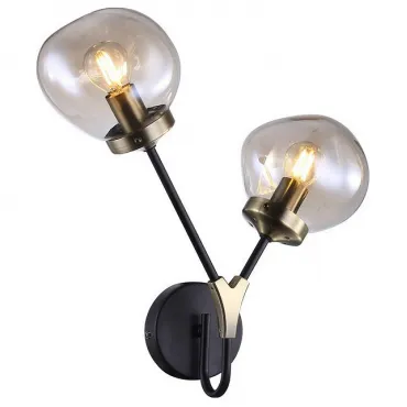 Бра Omnilux Crotone OML-95101-02 Цвет плафонов серый Цвет арматуры чёрный