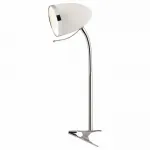 Настольная лампа офисная Arte Lamp Cosy A6155LT-1WH Цвет арматуры хром Цвет плафонов хром от ImperiumLoft
