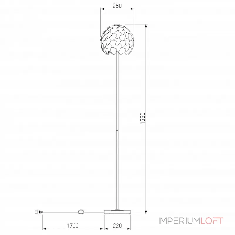 Торшер Bogate's Cedro 01100/1 от ImperiumLoft Торшер Bogate's Cedro 01100/1 от ImperiumLoft