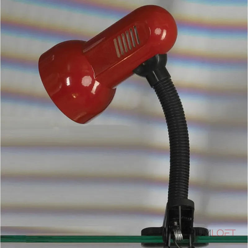 Настольная лампа офисная Lussole Sofia LST-4934-01 Цвет арматуры черный Цвет плафонов красный от ImperiumLoft