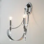 Бра Eurosvet 60064 60064/2 хром Цвет плафонов прозрачный Цвет арматуры хром от ImperiumLoft