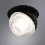 Встраиваемый светильник Arte Lamp Deneb A7249PL-1BK Цвет арматуры Черный Цвет плафонов Серый от ImperiumLoft