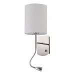 Бра с подсветкой Maytoni Bergamo MOD617WL-01CH Цвет арматуры хром Цвет плафонов кремовый от ImperiumLoft