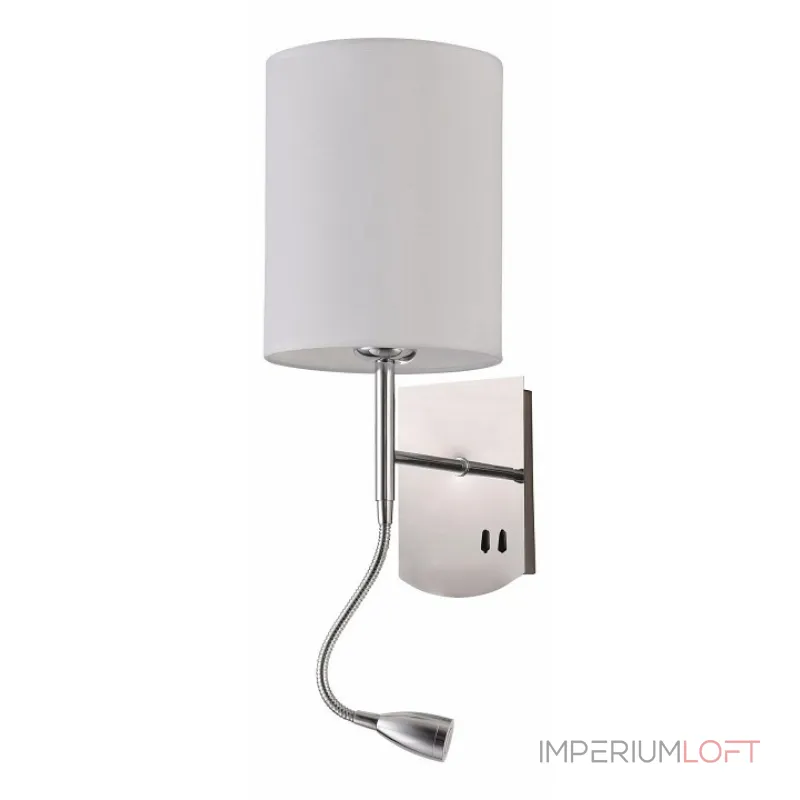 Бра с подсветкой Maytoni Bergamo MOD617WL-01CH Цвет арматуры хром Цвет плафонов кремовый от ImperiumLoft Бра с подсветкой Maytoni Bergamo MOD617WL-01CH Цвет арматуры хром Цвет плафонов кремовый от ImperiumLoft