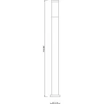 Наземный высокий светильник Deko-Light Nova III 730007 Цвет арматуры серебро Цвет плафонов белый от ImperiumLoft