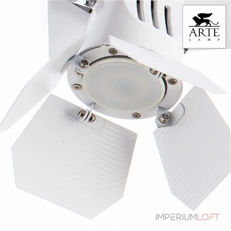 Спот Arte Lamp Cinema A3092PL-4WH Цвет арматуры белый Цвет плафонов белый от ImperiumLoft