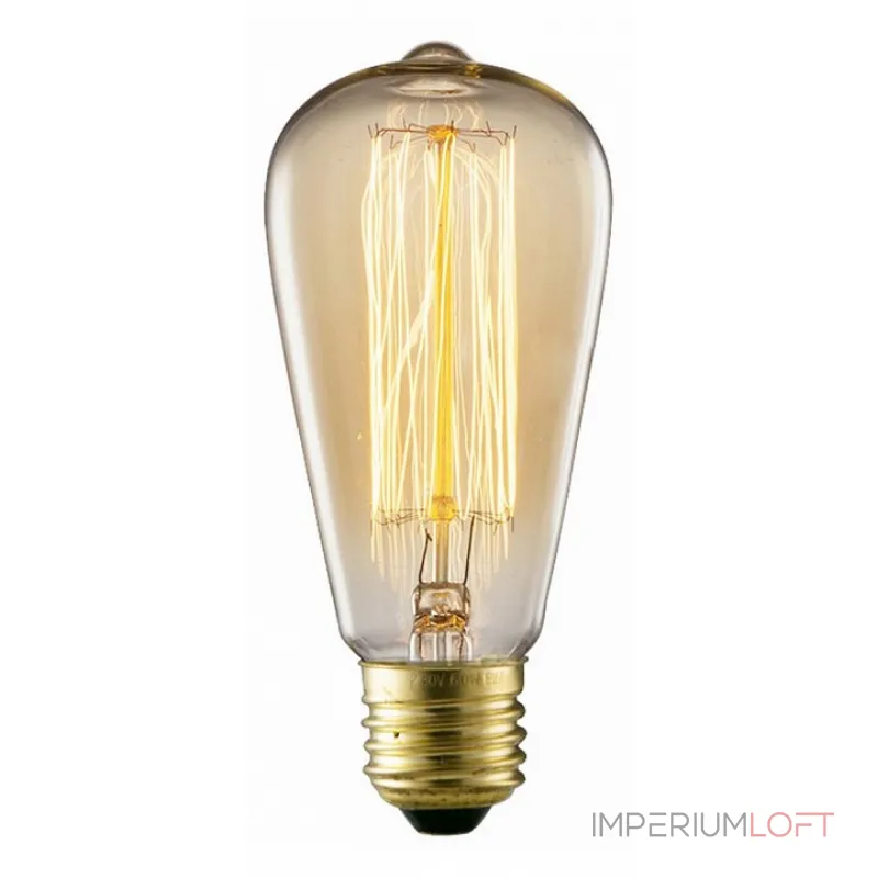 Лампа накаливания Arte Lamp Bulbs E27 60Вт 2700K ED-ST64-CL60 Цвет арматуры золото Цвет плафонов янтарный от ImperiumLoft Лампа накаливания Arte Lamp Bulbs E27 60Вт 2700K ED-ST64-CL60 Цвет арматуры золото Цвет плафонов янтарный от ImperiumLoft