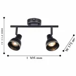 Спот F-promo Allegra 2392-2U Цвет плафонов черный от ImperiumLoft