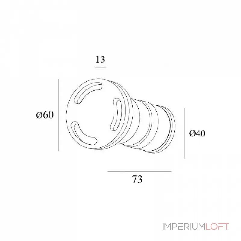 Встраиваемый светильник Denkirs DK1005 DK1005-BK от ImperiumLoft