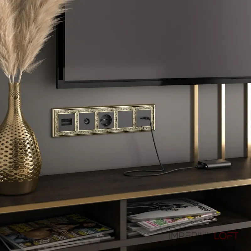 Розетка двойная Ethernet RJ-45 без рамки Werkel W118 W1182208 от ImperiumLoft